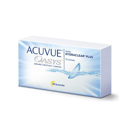 Soczewki kontaktowe Acuvue Oasys with Hydraclear Plus - 12 szt.